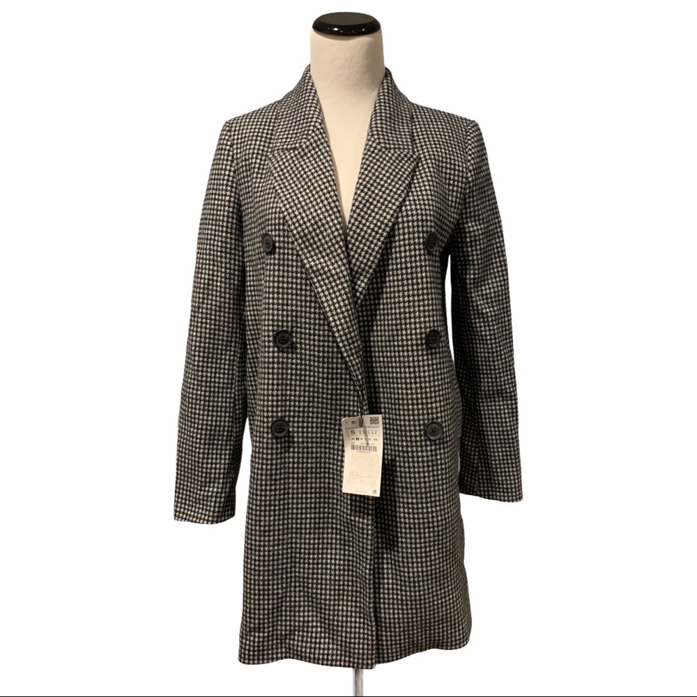 ZARA Plaid Coat